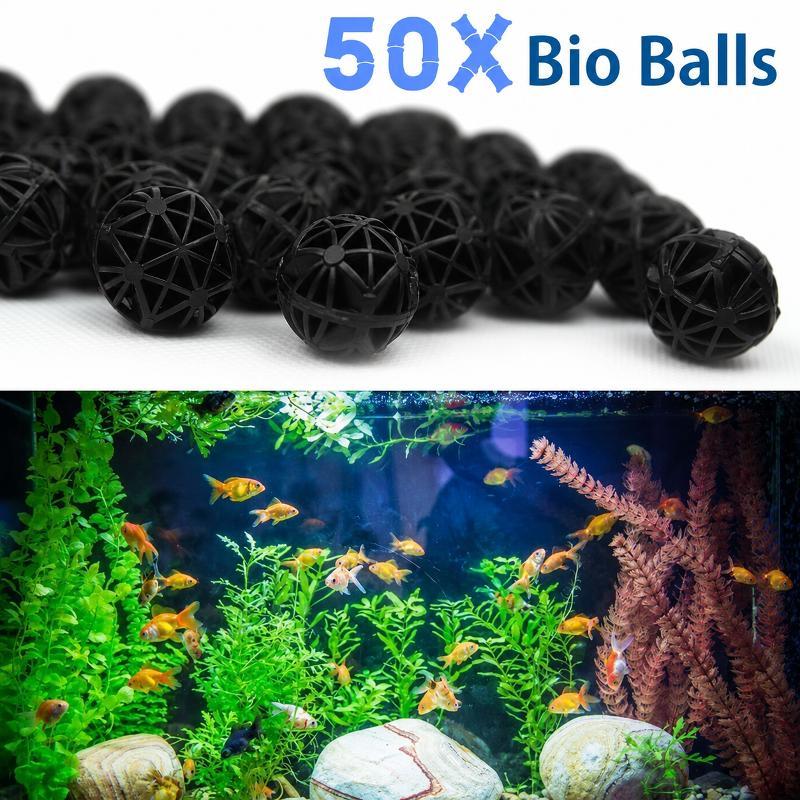 Aquarium Planting Ideas - 50개 16mm 수족관 바이오 필터 볼