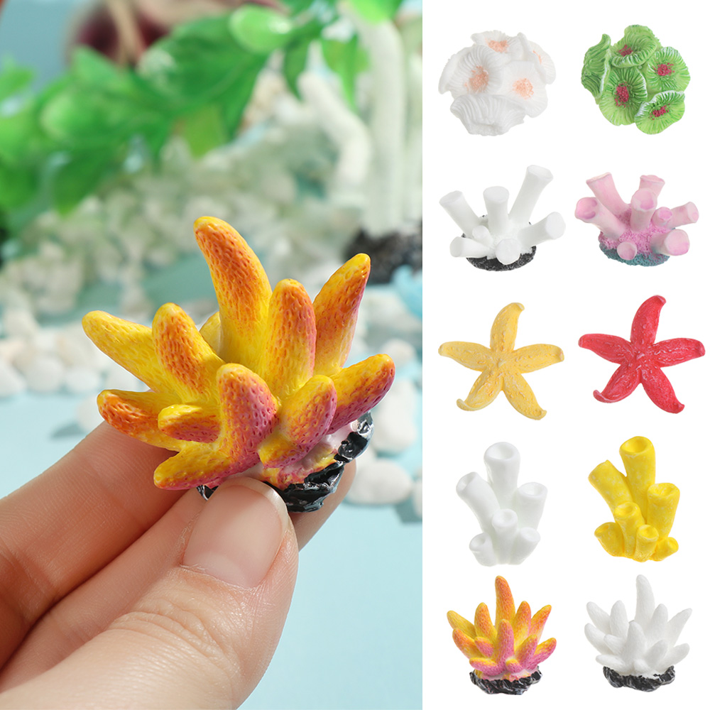 Aquarium Planting Ideas - 인공 산호 어항 장식, 시뮬레이션 불가사리