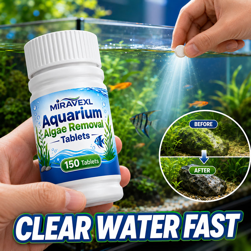 Planted Aquarium Algae Remover - 미라베엑스엘 150 수족관 조류 제거 정제,