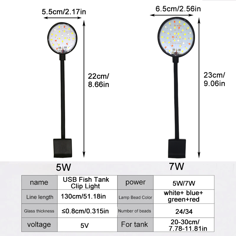 USB 수족관 LED 램프 어항 조명 장식 수생 식물  - Aquarium Planting Ideas 리뷰 및 가격