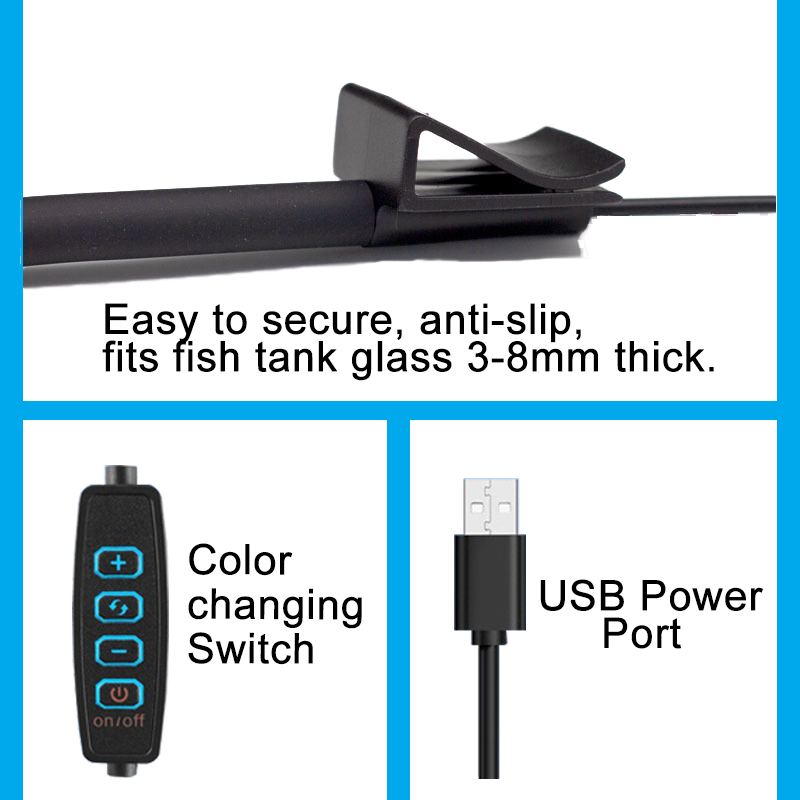 USB 수족관 LED 램프 어항 조명 장식 수생 식물  - Aquarium Planting Ideas 리뷰 및 가격