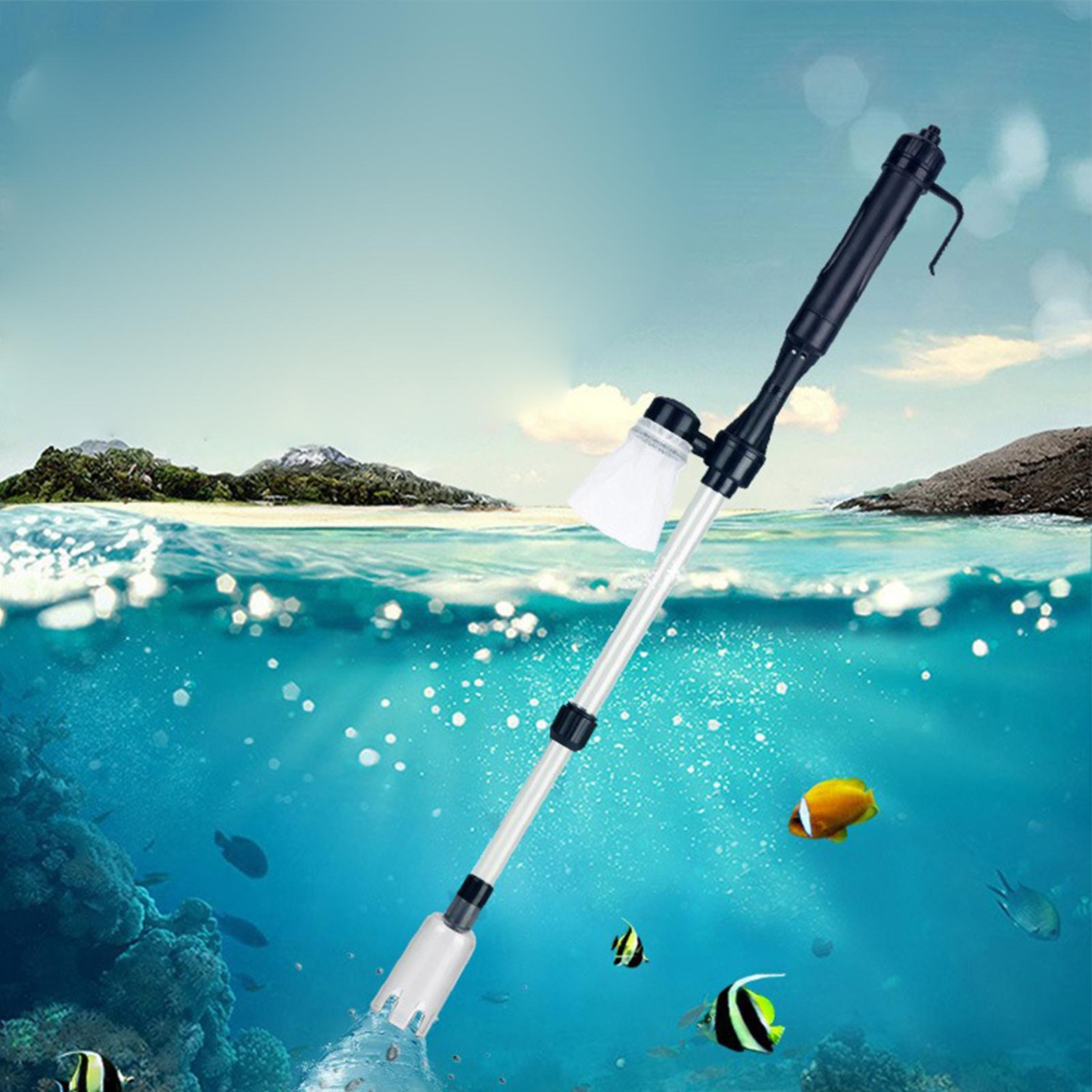수족관 진공 자갈 청소기 조정 가능한 텔레스코픽 USB - Planted Aquarium Cleaning 리뷰 및 가격