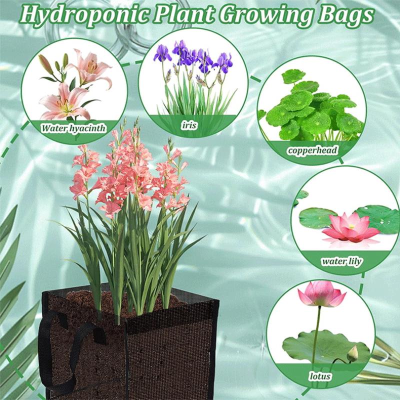 4 Pcs 블랙 메쉬 연못 심기 바구니 사각형 라운드  - Aquarium Plant Original 리뷰 및 가격