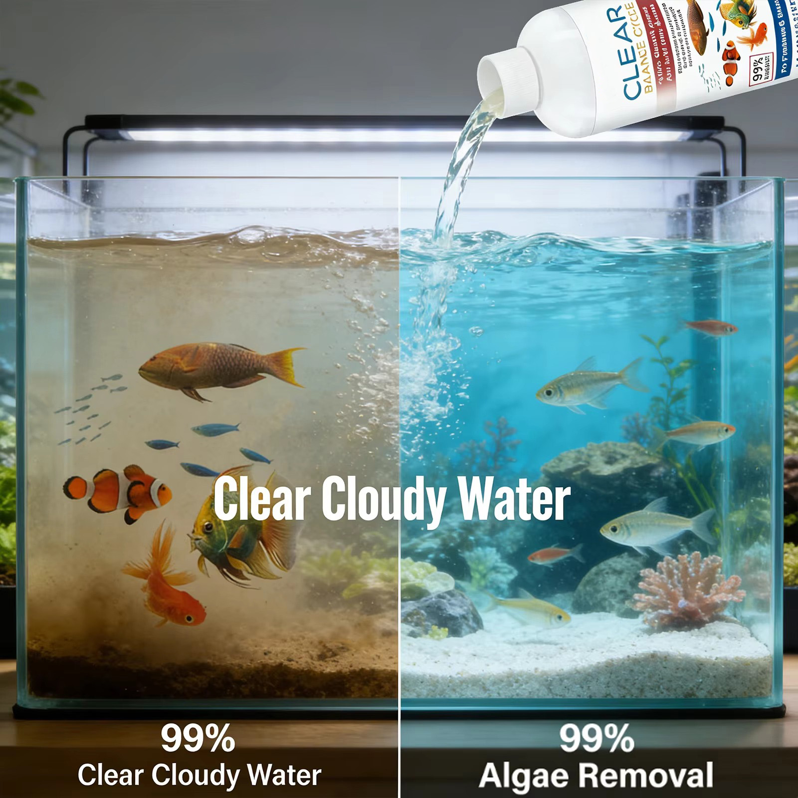 수족관용 물 정화제 및 메틸렌 블루 세척제, 담수 어항 - Planted Aquarium Cleaning 리뷰 및 가격