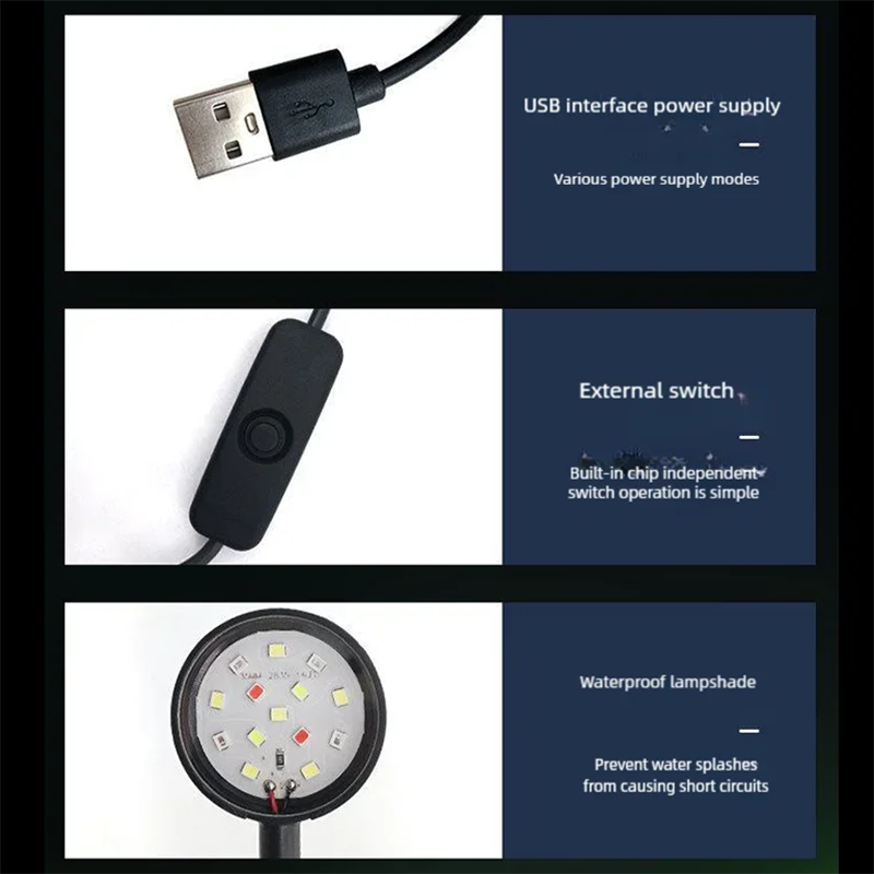 USB LED 어항 클립 램프 고투명 밝은 보조 조명  - Aquarium Planting Ideas 리뷰 및 가격