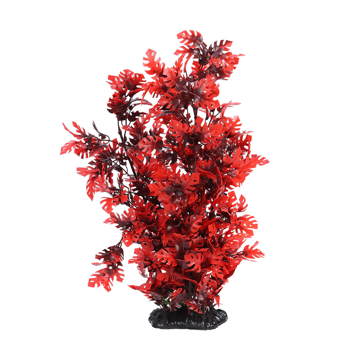 40cm 크기의 붉은 잎 모양의 인조 수초, 플라스틱  - Aquarium Plant Red 리뷰 및 가격