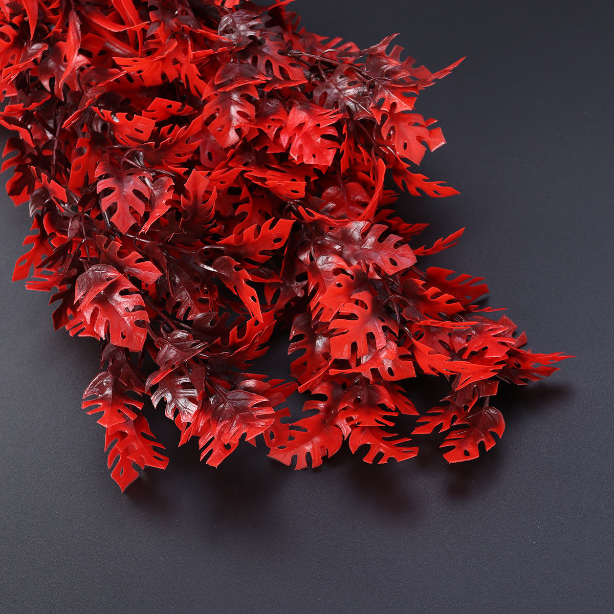 40cm 크기의 붉은 잎 모양의 인조 수초, 플라스틱  - Aquarium Plant Red 리뷰 및 가격
