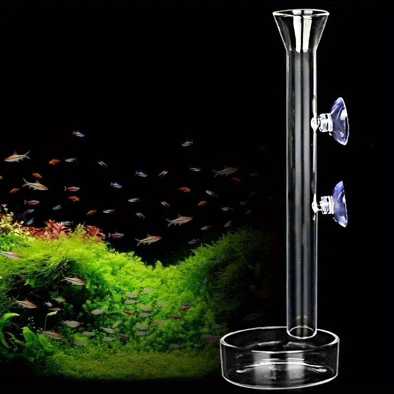 수족관용 유리 급이관 및 새우용 식기 세트 - 크리스탈 - Aquarium Plant Red 리뷰 및 가격