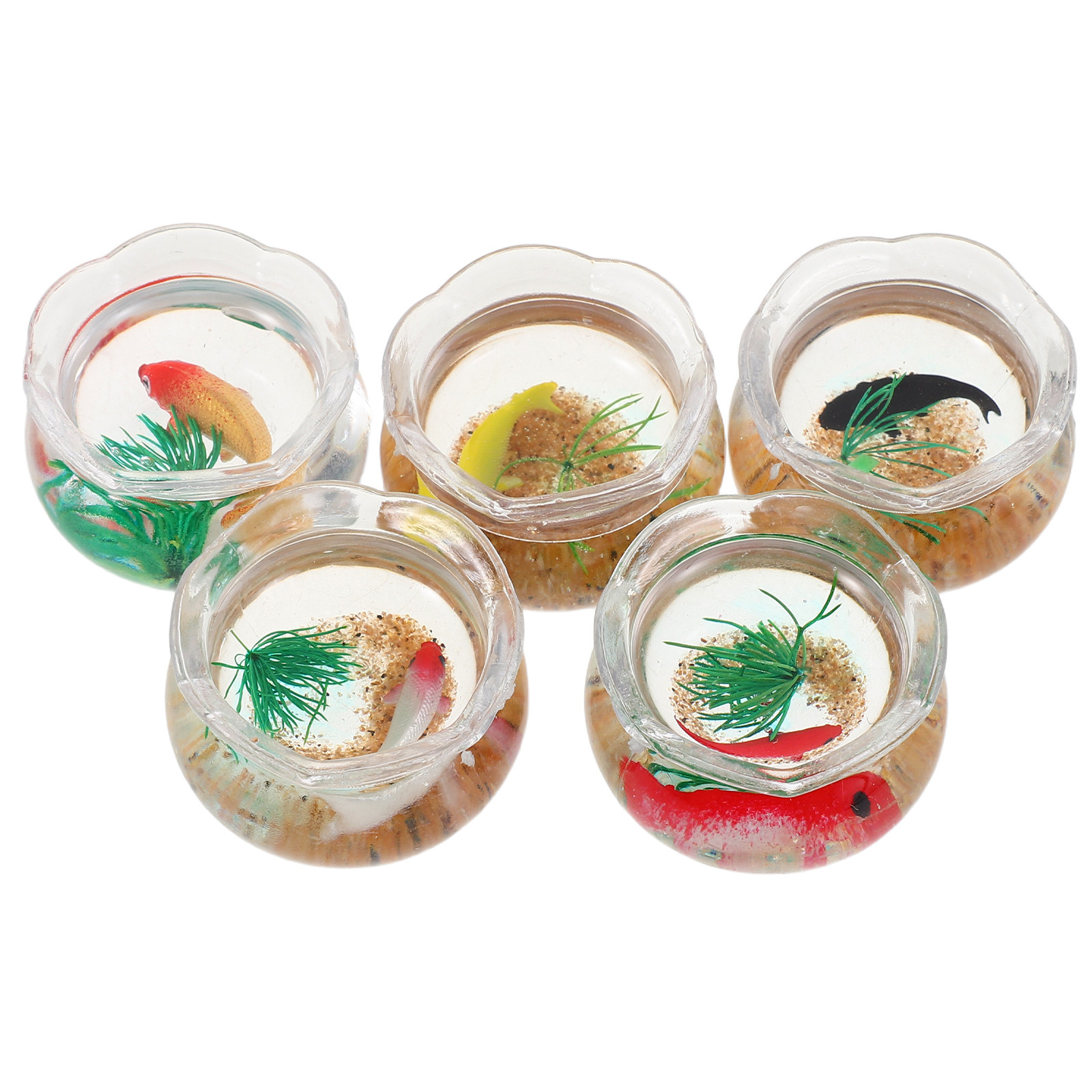 5개입 미니 물고기 어항, 사실적인 코이 물고기 모형, - Aquarium Plant Original 리뷰 및 가격